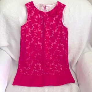 New Hot Pink Floral Dress